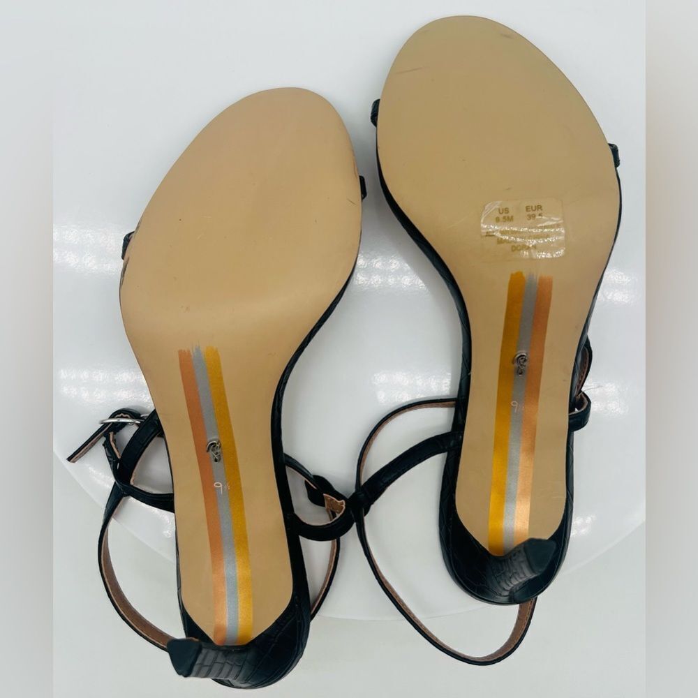SAM EDELMAN | Doran Strappy Stiletto Sandal | Champagne Gold | NWT 9.5 - Picture 9 of 10